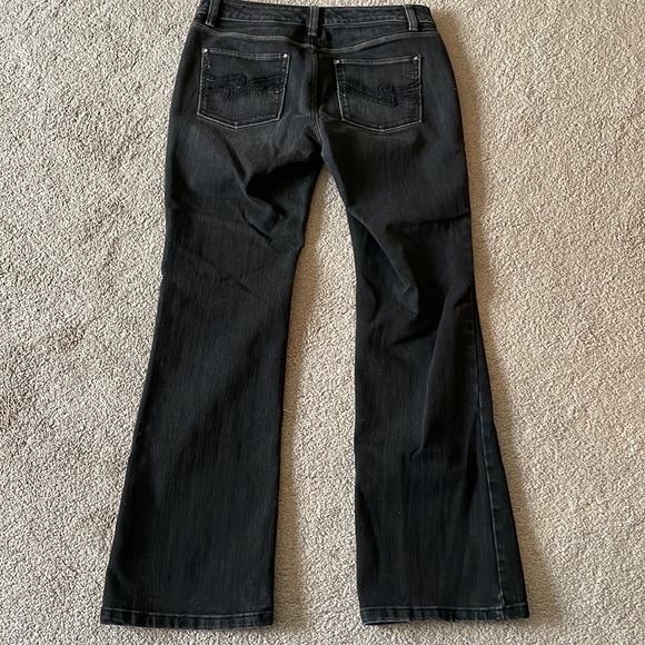 White House Black Market Sz 6S Black Jeans - Picture 4 of 5